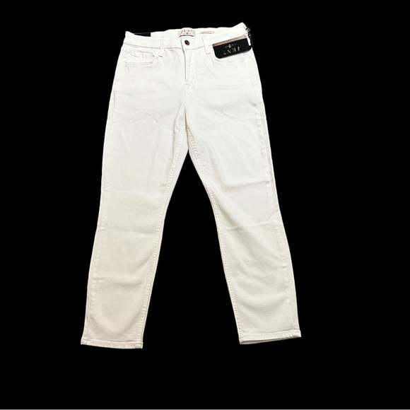 7 For All Mankind JEN7 Cropped Skinny Jeans New With Tags NWT Size 6 White - Picture 3 of 8